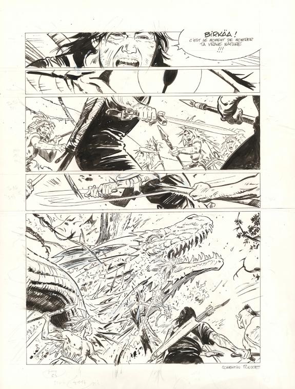 Corentin Rouge - Thorgal Saga, Wendigo, Planche originale n&deg;