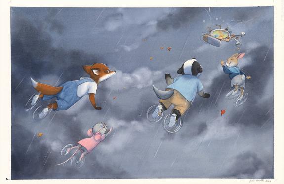 Julie Mellan - Les G&eacute;niales inventions de L&eacute;onard le renard,