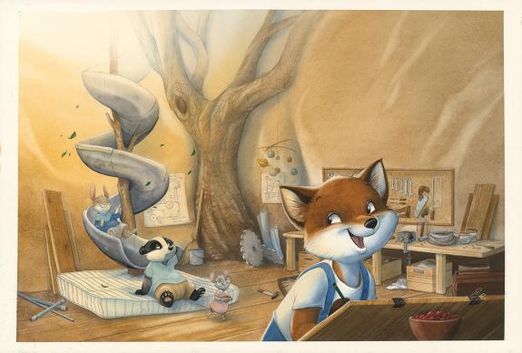 Julie Mellan - Les G&eacute;niales inventions de L&eacute;onard le renard,