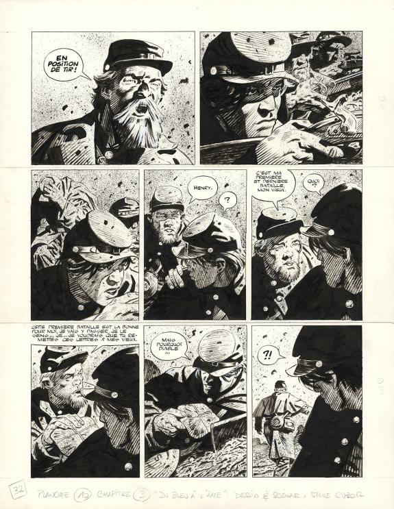 Steve Cuzor - Le Combat d'Henry Fleming, Planche originale n