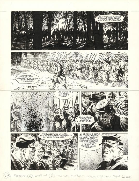 Steve Cuzor - Le Combat d'Henry Fleming, Planche originale n