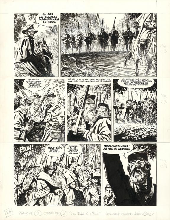 Steve Cuzor - Le Combat d'Henry Fleming, Planche originale n