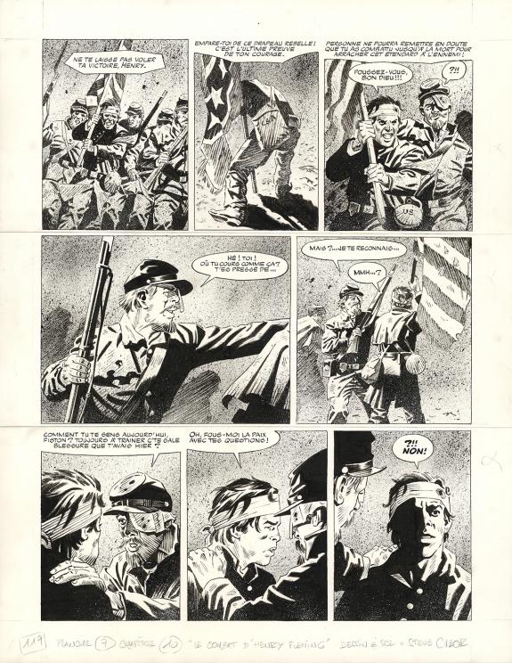 Steve Cuzor - Le Combat d'Henry Fleming, Planche originale n