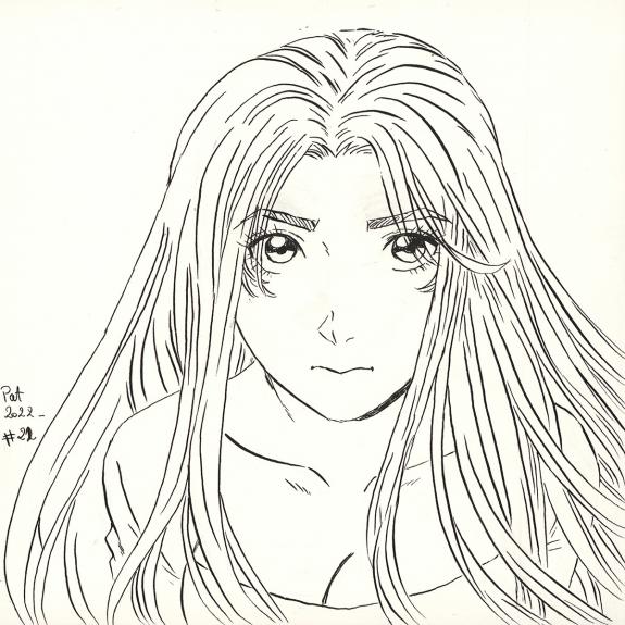 Patricia  Lyfoung  - La Rose &eacute;carlate , Illustration origina