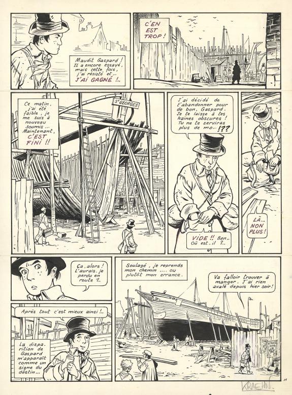 Jean Charles Kraehn - Bout d'homme, Planche originale n&deg;11, 