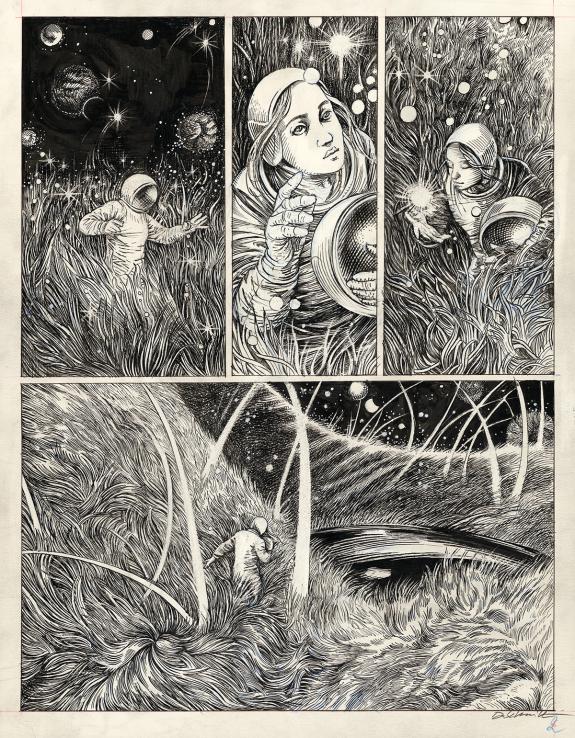 Daria Schmitt - Planche originale n&deg;2 r&eacute;alis&eacute;e pour une cour