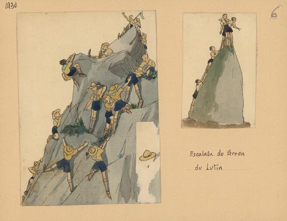 Pierre Joubert - Du temps que j'&eacute;tais "Boiscout", Illustrati