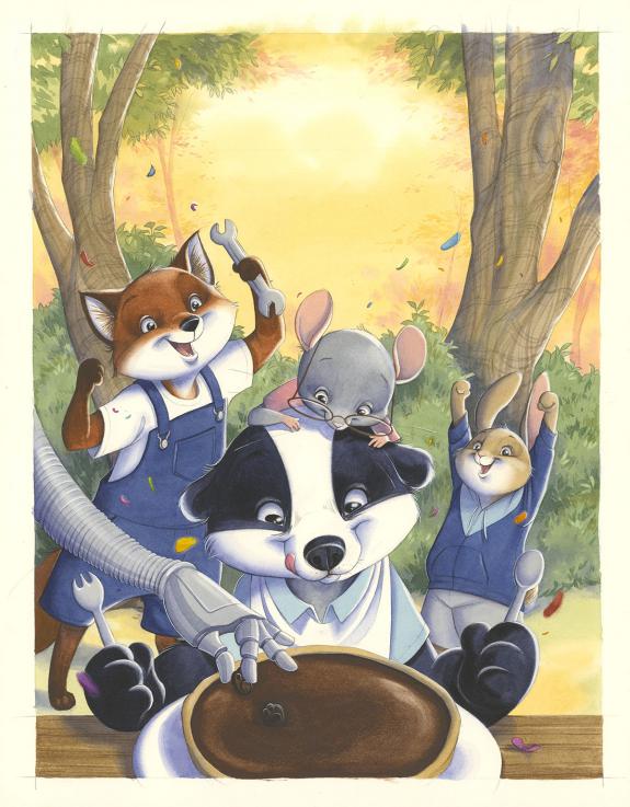 Julie Mellan - Les G&eacute;niales inventions de L&eacute;onard le renard,