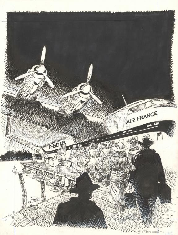 Michel CHEVEREAU - Bon Voyage ?, Planche originale n&deg;36 (cha