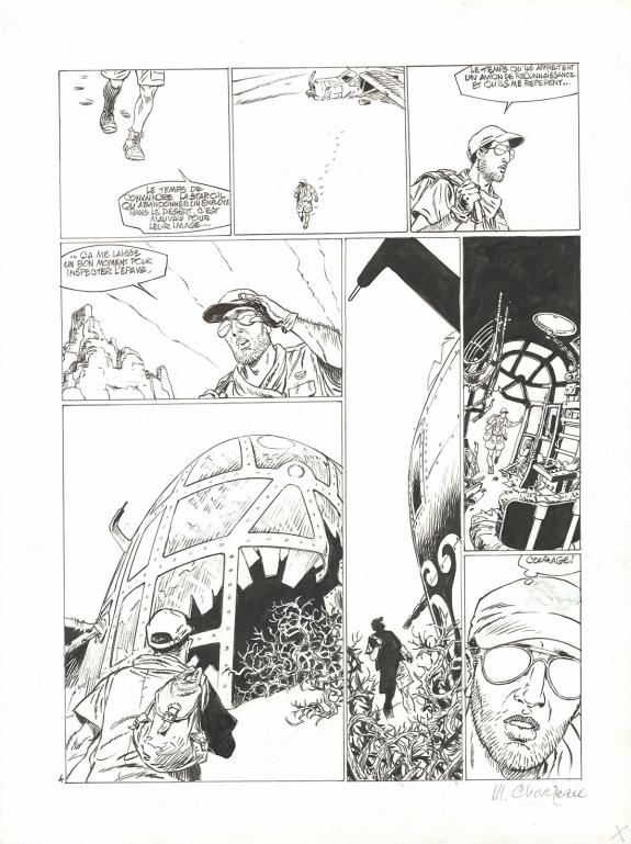 Michel CHEVEREAU - La Pin-Up du B24, Nose art, Planche origi