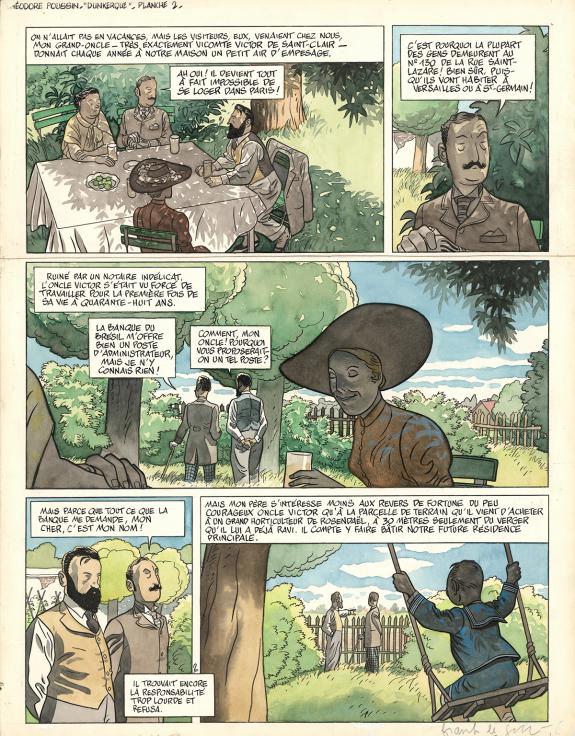 Frank Le Gall - Th&eacute;odore Poussin, La  vall&eacute;e des roses, Plan