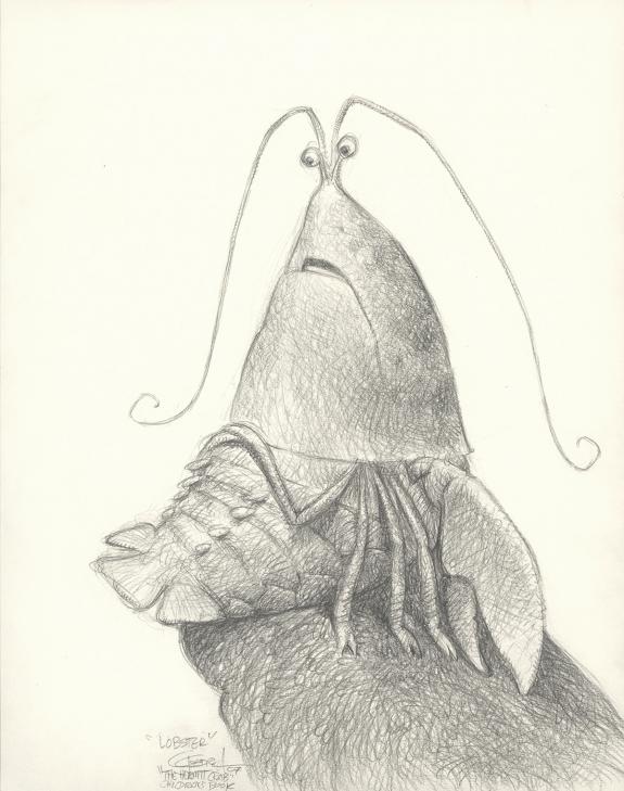 Carter Goodrich - The Hermit crab, Illustration originale, L