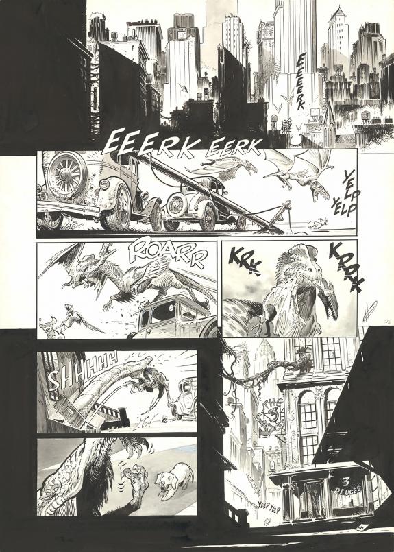 Eric Herenguel - The Kong Crew, Hudson Megalodon, Planche or