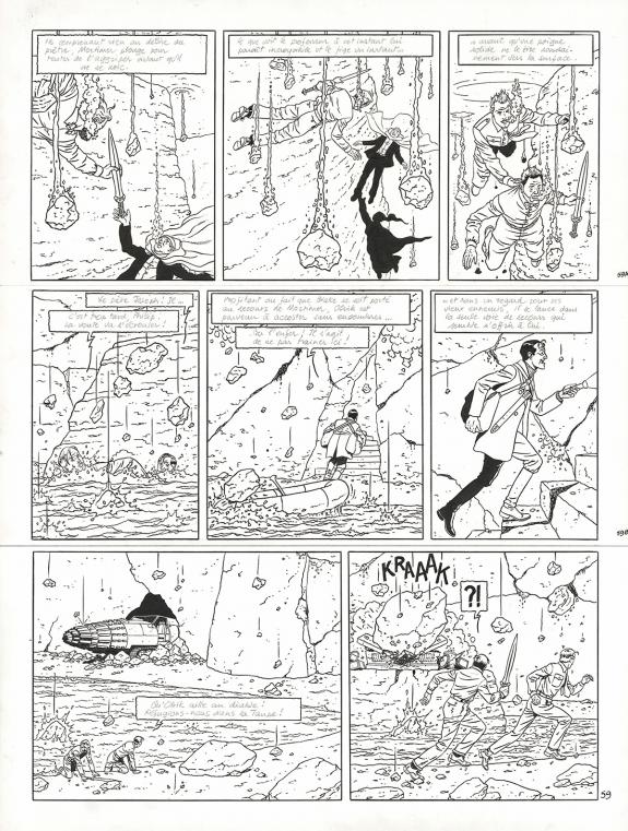 Andr&eacute; Juillard - Blake et Mortimer, Sign&eacute; Olrik, Planche ori