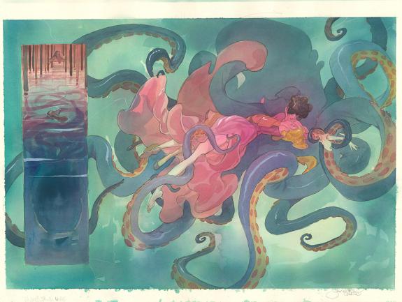 Yannick Corboz - Le Voleur d'amour, Double planche originale