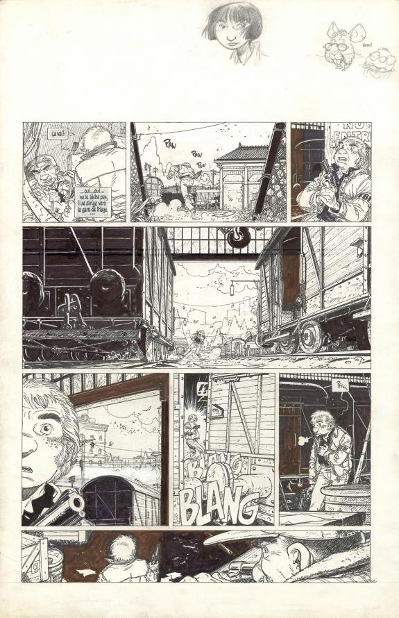 Michel Plessix - Julien Boisvert , Charles, Planche original