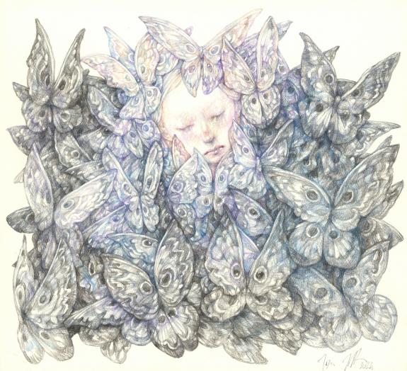 Marco Mazzoni - Illustration originale : "Papillons"