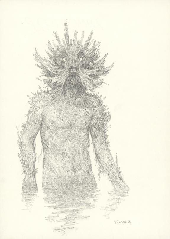 Armel Gaulme - The Lovecraft archives, Profond, illustration
