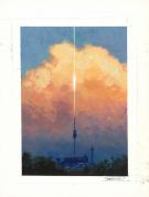 Manchu - Pochade de la couverture de Bifrost 02, d'apr&egrave;s A. 