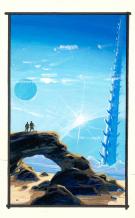 Manchu - Pochade de la couverture originale du roman Quantik