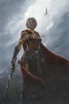 Didier Graffet - La Reine Faucon, Couverture originale r&eacute;ali