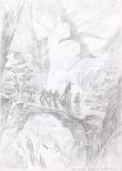 Didier Graffet - The Hobbit , Crayonn&eacute; original  de recherch