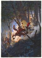 Fr&eacute;d&eacute;ric Pillot - Le Dernier des Mohicans, Illustration orig