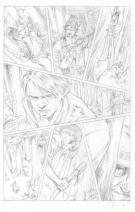 Attila Futaki - Severed, Issue 6, Crayonn&eacute; original de planc