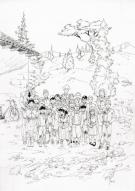 Djillali Defali - Illustration originale, projet de couvertu