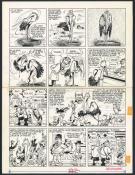 Marcel Gotlib - Les Dingodossiers , Planche originale 5 pour