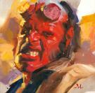 Greg Manchess - Hellboy, Peinture originale inspir&eacute;e du film