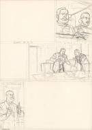 Ted Benoit - Blake et Mortimer, Crayonn&eacute; original pour une p