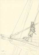 Patrice Pellerin - L'&Eacute;pervier, Illustration originale