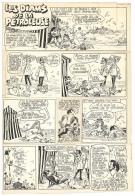 Jij&eacute; - Planche originale, Les enqu&ecirc;tes du commissaire major,