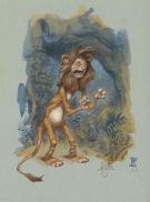 Peter de S&egrave;ve - Illustration originale contrecoll&eacute;e sur supp