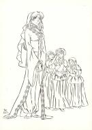 Patricia  Lyfoung  - La Rose &eacute;carlate , Illustration origina