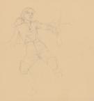 Andr&eacute; Juillard - Plume aux Vents, Crayonn&eacute; original d'Ariane