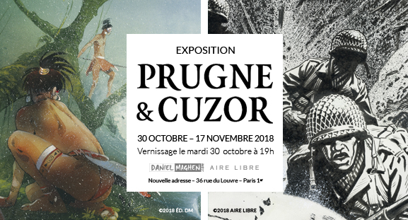 Exposition PAtrick Prugne et Steve Cuzor, du 30 octobre au 17 novembre 2018 � la galerie Daniel Maghen